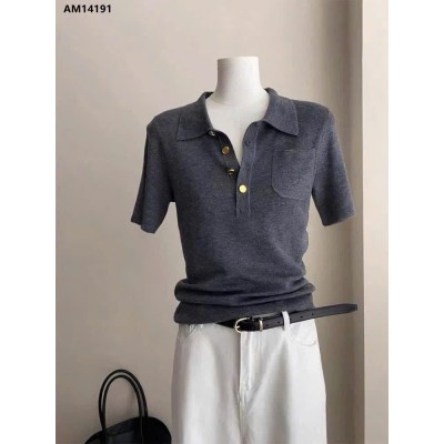 AM14191 ÁO POLO LEN MỎNG NỮ