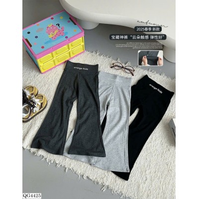QG4425 QUẦN THUN ỐNG LOE CẠP CAO CHO BÉ