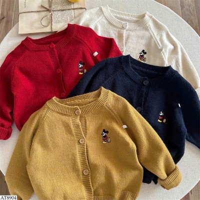 AT8904 ÁO CARDIGAN MICKEY CHO BÉ