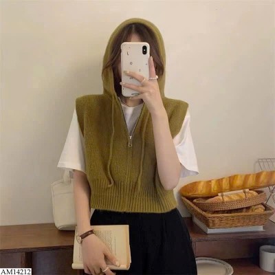 AM14212 ÁO KHOÁC GILE LEN MŨ CHO NỮ