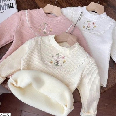 AG7726 ÁO GIỮ NHIỆT LÓT LÔNG BÉ GÁI 