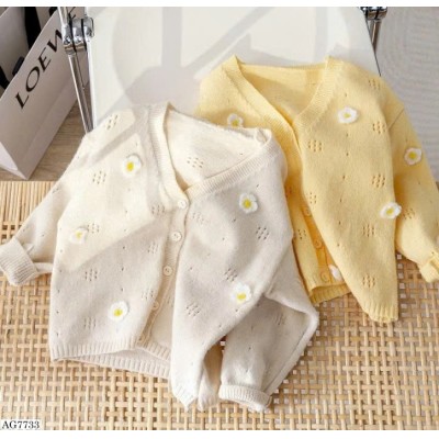 AG7733 ÁO CARDIGAN LEN CHO BÉ GÁI
