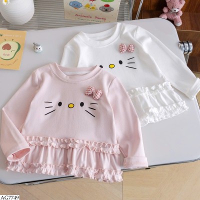 AG7749 ÁO THU ĐÔNG HELLO KITTY CHO BÉ