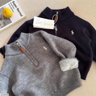 AT8930 ÁO LEN LÓT LÔNG CỔ KHÓA NHÀ NINGLI