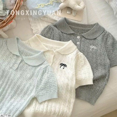 AG7738 ÁO POLO THÊU NƠ TONGXINGYUAN BG