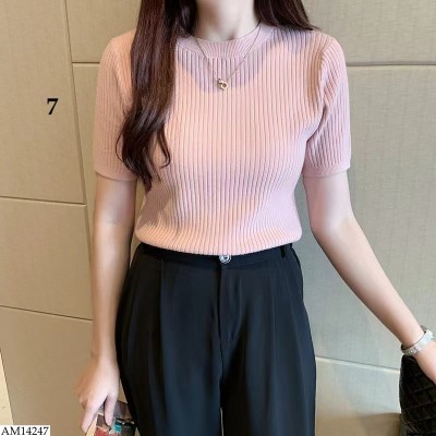 AM14247 ÁO LEN DỆT KIM CỘC TAY CHO NỮ