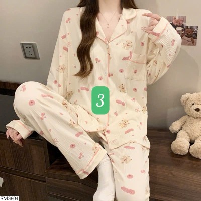 SM3604 BỘ NGỦ PIJAMA CHO NỮ