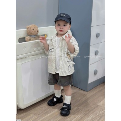 AT8945 ÁO SƠ MI KẺ SỌC HỌA TIẾT