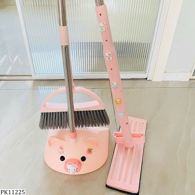 PK11225  CHỔI KÈM THAU VÀ CÂY LAU NHÀ