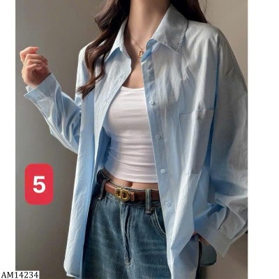 AM14234 ÁO SƠ MI HÀN QUỐC FORM RỘNG