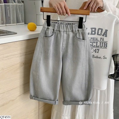 QT4531 QUẦN JEAN SUÔNG ỐNG RỘNG BT