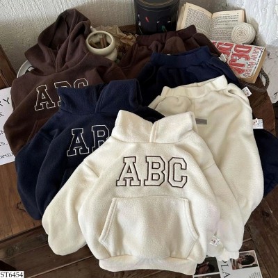 ST6454 BỘ NỈ BÔNG CHỮ ABC CHO BÉ