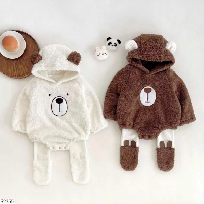 S2355 BỘ BODY SUIT GẤU BÔNG CÓ MŨ