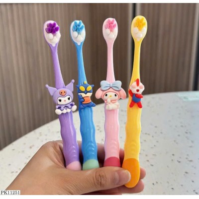 PK11251 SET 4C BÀN CHẢI ĐÁNH RĂNG HOẠT HÌNH CHO BÉ