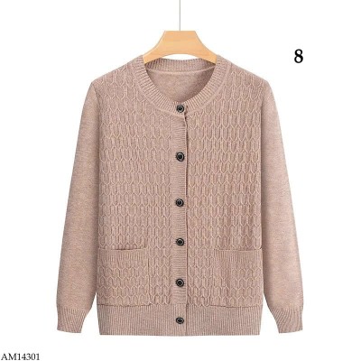 AM14301 ÁO LEN CARDIGAN DỆT KIM TRUNG NIÊN