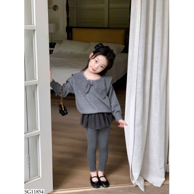 SG11854 SET ÁO LEN MIX QUẦN LEGGING BG