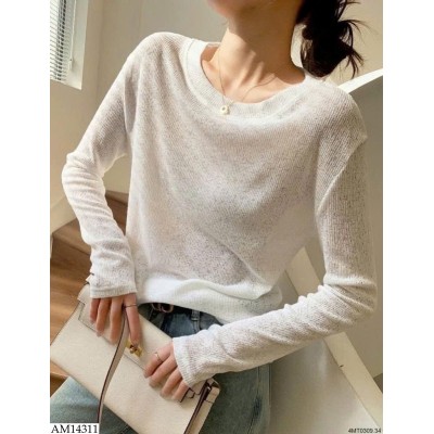 AM14311 ÁO LEN DỆT KIM MỎNG DÀI TAY 