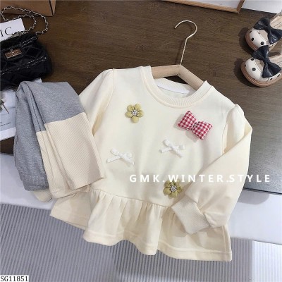 SG11851 SET NỈ NƠ PHỐI QUẦN LEGGING