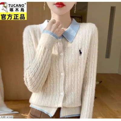AM14346  ÁO LEN CỔ POLO NỮ