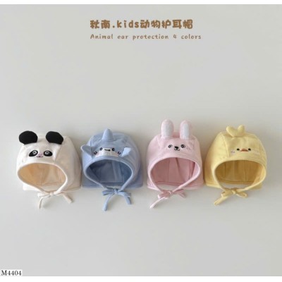 M4404 MŨ SƠ SINH HỌA TIẾT THÚ CƯNG CHO BÉ
