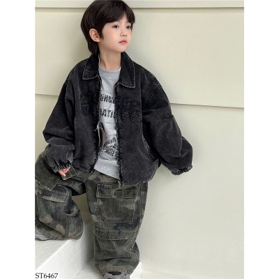 ST6467 SET ÁO KHOÁC JEAN MIX QUẦN RẰN RI SNIDOLS