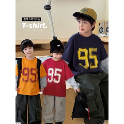 AT8992 ÁO THUN DÀI TAY GIẢ 2 MẢNH AOAOKIDS