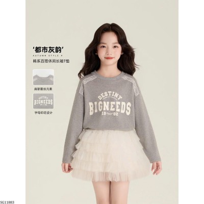 SG11883 SET ÁO THUN DÀI TAY MIX CHÂN VÁY TUTU