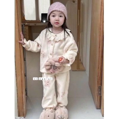 SG11892 SET NỈ TIỂU THƯ PHỐI REN MẶC NHÀ