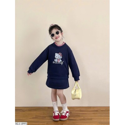 SG11895 SET NỈ VÁY HELLO KITTY