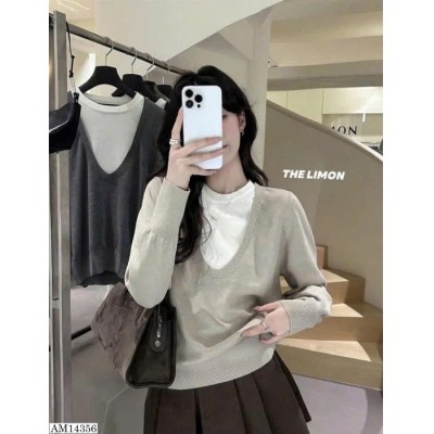 AM14356 ÁO LEN 2 MẢNH NHÀ THE LIMON