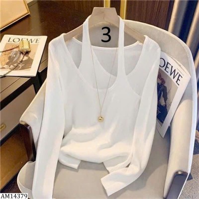 AM14379 ÁO DÀI TAY GIẢ 2 MẢNH