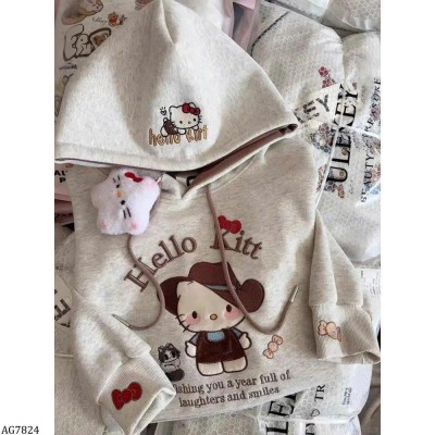 AG7824 ÁO HOODIE KITTY