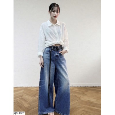 QM4837  QUẦN JEAN MỀM KÈM BELT ANNA