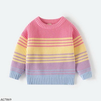 AG7869 ÁO LEN SẮC MÀU CHO BÉ