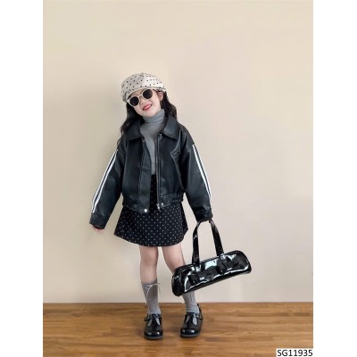SG11935 SET ÁO KHOÁC DA 3 MÓN