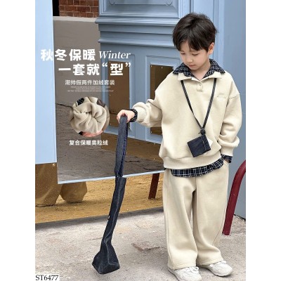 ST6477 BỘ NỈ PHỐI KẺ AMBB BT