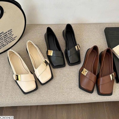 GM10433 GIÀY BÚP BÊ MŨI VUÔNG PHỐI QUAI