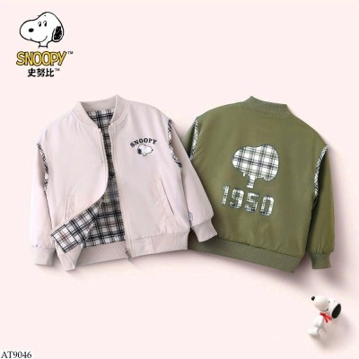 AT9046 ÁO KHOÁC BOMBER 2 MẶT SNOOPY