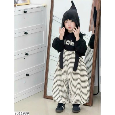 SG11939 SET ÁO NỈ MIX QUẦN YẾM KẺ