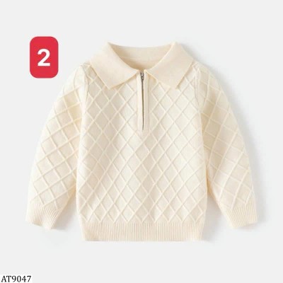 AT9047  ÁO POLO CỔ KÉO KHOÁ CHO BÉ
