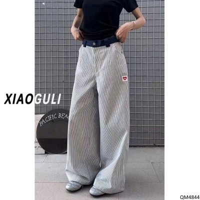 QM4844 QUẦN KẺ ỐNG SUÔNG QC