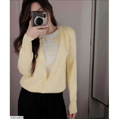 AM14445 ÁO CARDIGAN GIẢ 2 MẢNH NỮ