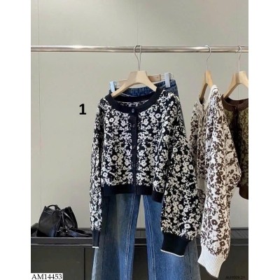 AM14453 ÁO CARDIGAN HỌA TIẾT INBLUE