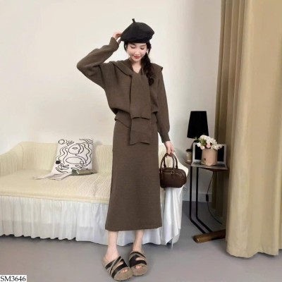 SM3646 SET LEN KÈM KHĂN CHO NỮ