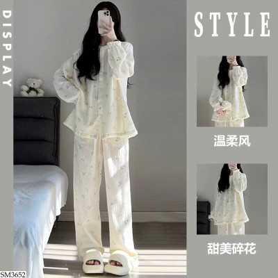 SM3652 BỘ NGỦ HỌA TIẾT CHO NỮ