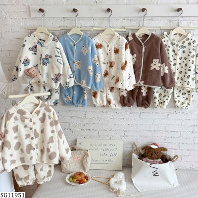 SG11951 SET PIJAMA BÔNG MẶC NHÀ CHO BÉ