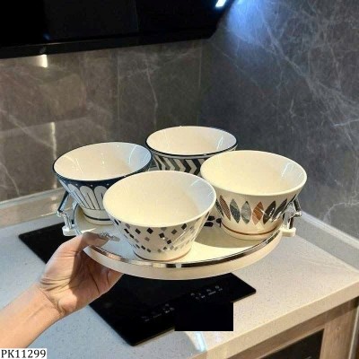PK11299 SET 4 BÁT SỨ HỌA TIẾT