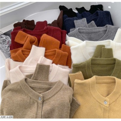 AM14496  ÁO LEN CARDIGAN DỆT KIM NỮ