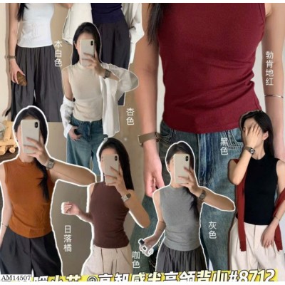 AM14507  ÁO SÁT NÁCH CAO CỔ NỮ