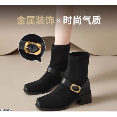 GM10456 BOOT MŨI VUÔNG CHO NỮ